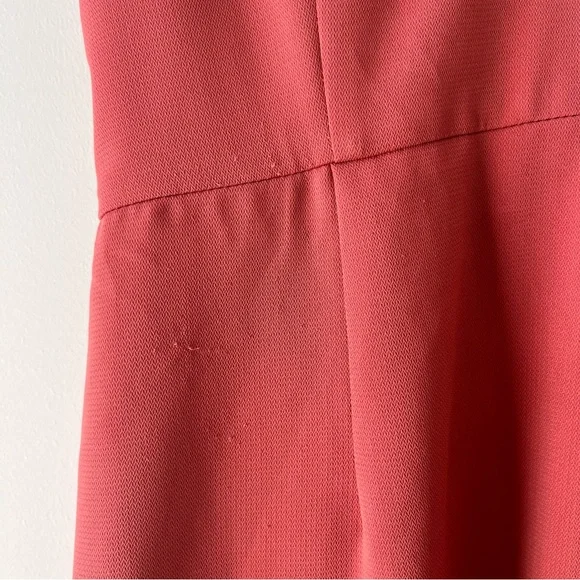 Cooper St Lovine Asymmetrical Ruffle Midi Cocktai Dress Size 10 Faded Rose - Picture 8 of 10